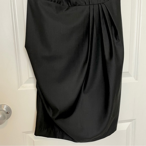 Business Casual Black Drape Dress Size S - Picture 6 of 14